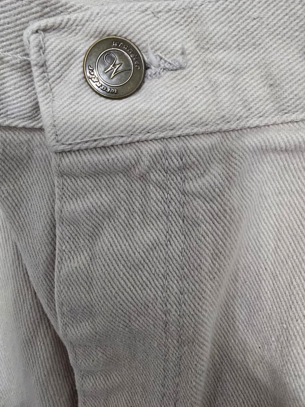 Wrangler Women's Beige High-Waisted Tapered-Leg Jeans 14x32 100% Cotton - Picture 3 of 7